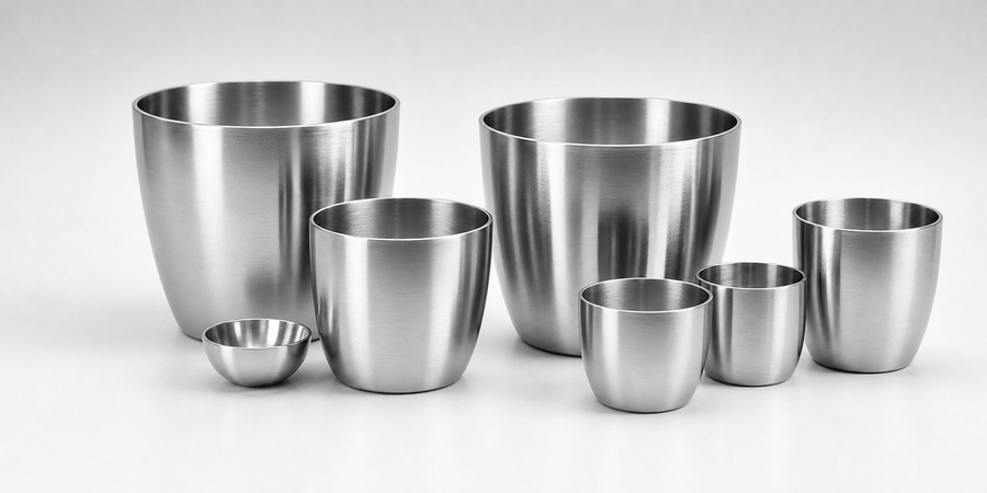 Platinum crucibles and lids